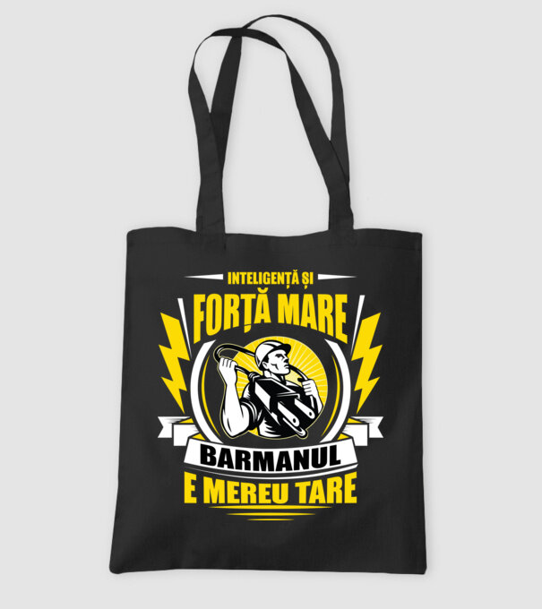 Inteligență și forță mare, electricianul e mereu tare model negru pe tricou