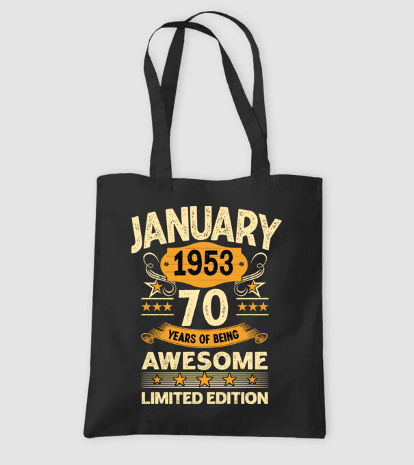 January 1953 70 years of being limited edition model negru pe tricou