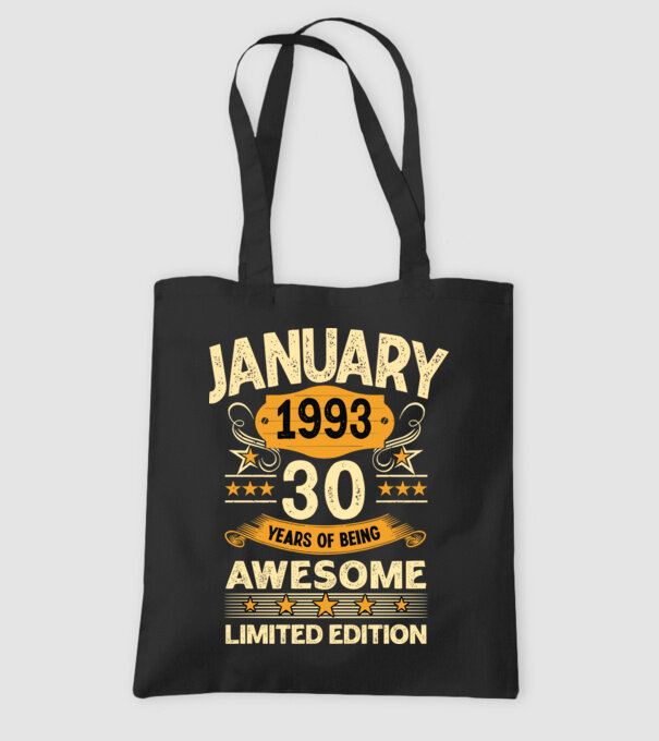 January 1993 30 years of being limited edition model negru pe tricou