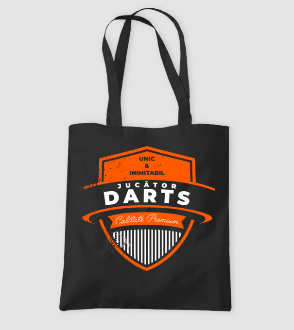 jucător darts unic și inimitabil - calitate premium model negru pe tricou