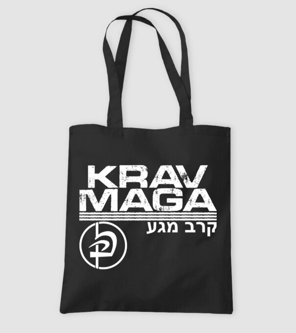 Krav Maga model negru pe tricou