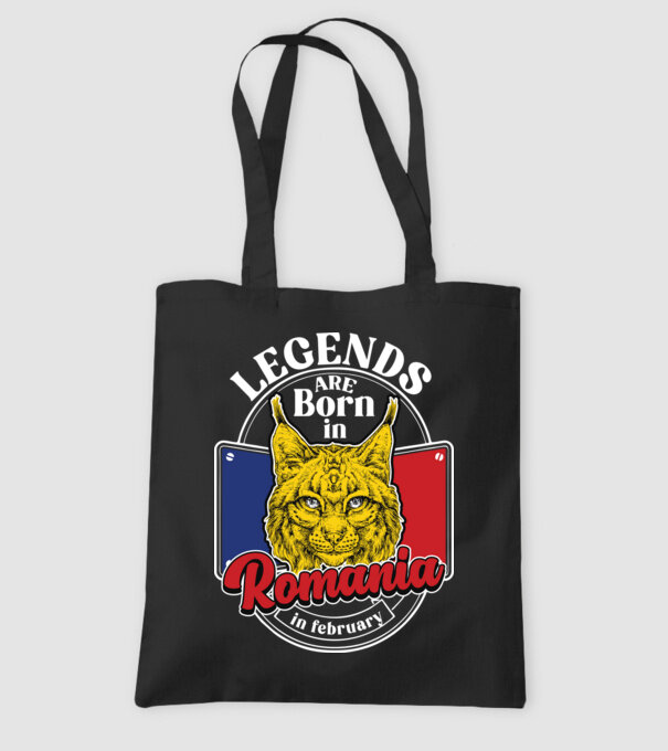 Legends are born in România february model negru pe tricou