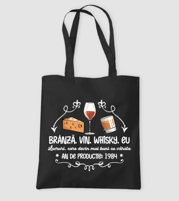 Lucruri, care devin mai buni cu vârsta 1984 40 de ani model negru pe tricou