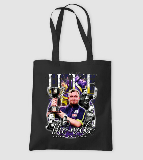 Luke the nuke model negru pe tricou