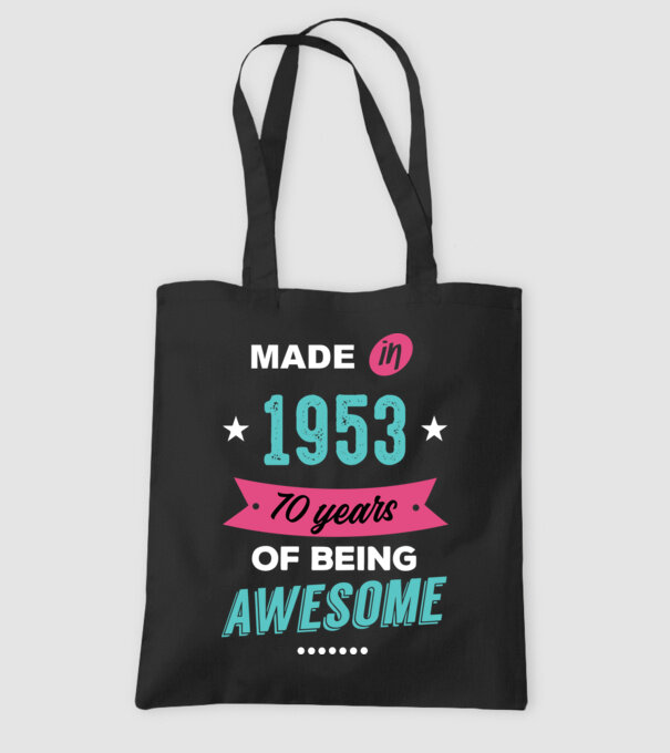 MADE IN 1953 model negru pe tricou
