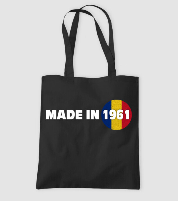 made in 1961 retro vintage model negru pe tricou