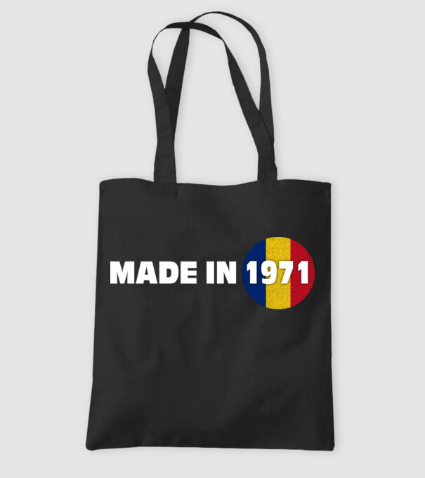 made in 1971 retro vintage model negru pe tricou