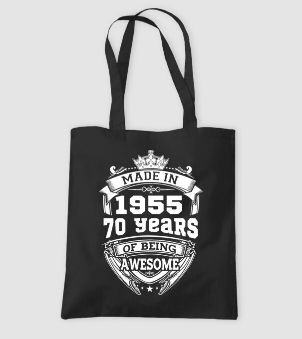 Made in awesome 1955 model negru pe tricou