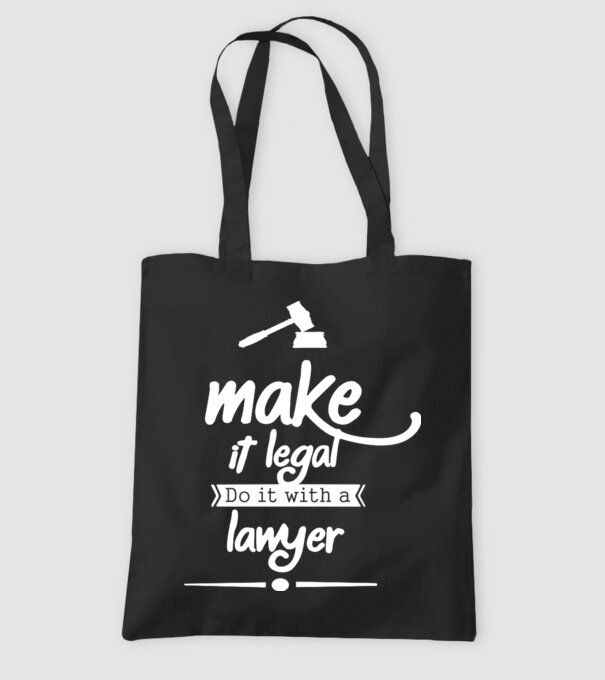 Mage it legal - do it with a lawyer model negru pe tricou