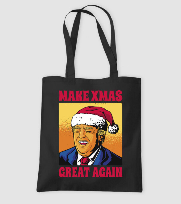 Make Xmas great again model negru pe tricou