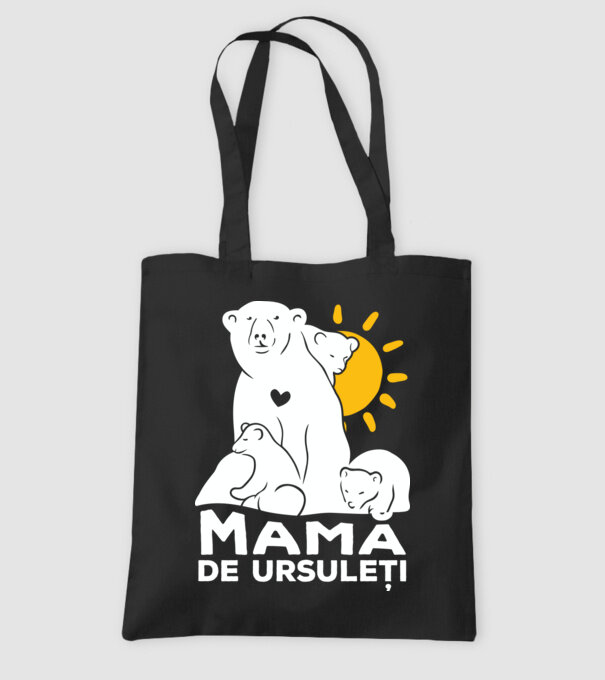 Minunată mamă de ursuleți model negru pe tricou