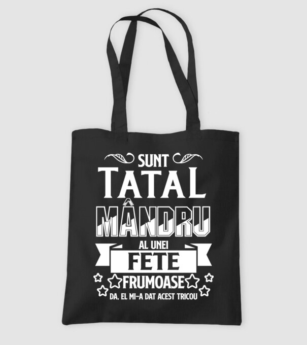 Sunt tatăl mândru al unei fete frumoase - da, ea mi-a dat acest tricou model negru pe tricou