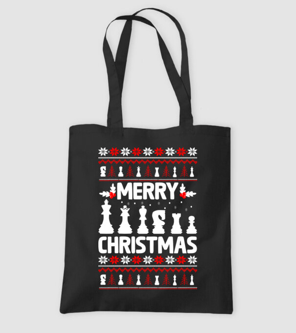 merry chessmass 2 model negru pe tricou