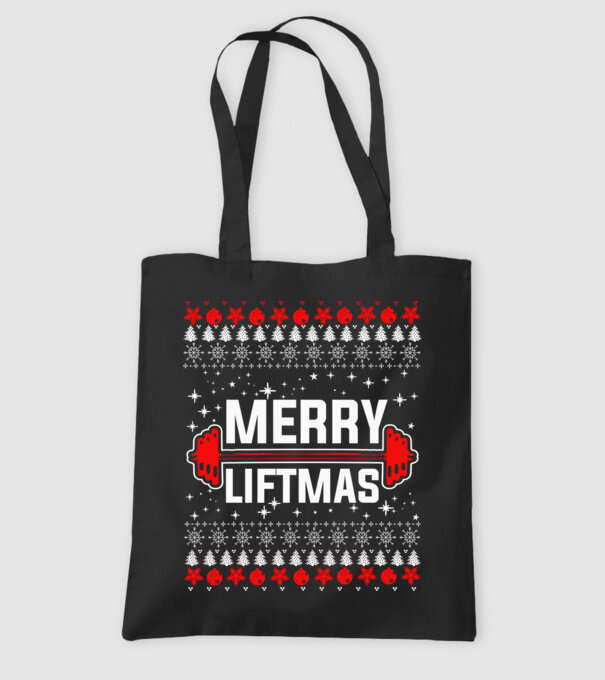 Merry liftmas 1 model negru pe tricou