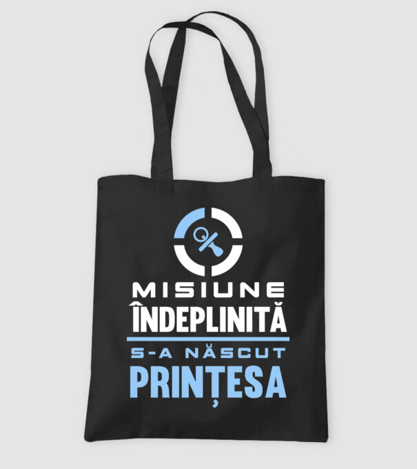 Misiune îndeplinită - s-a născut prințesa model negru pe tricou