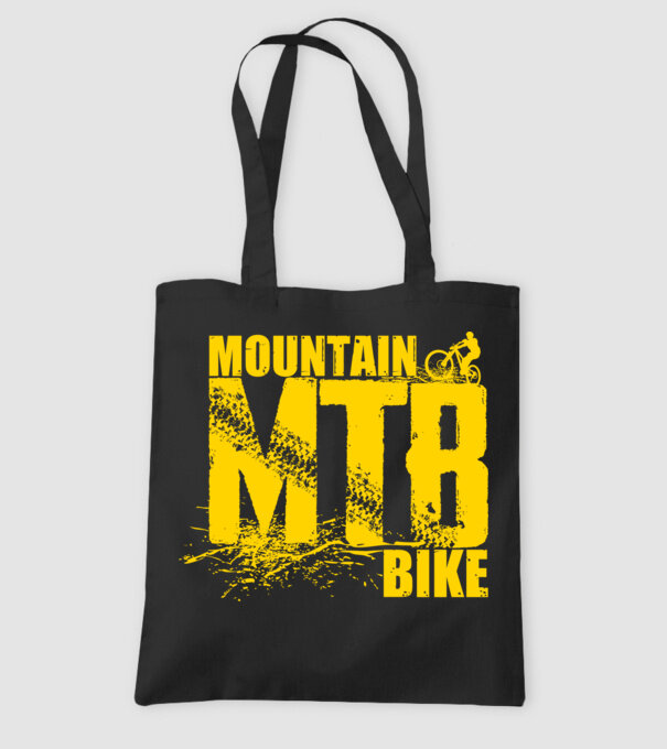 MTB model negru pe tricou