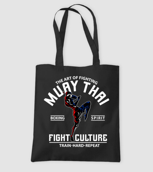Muay Thai model negru pe tricou