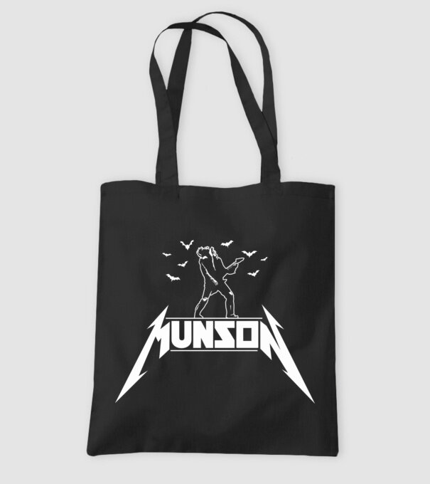 munson parody stranger things model negru pe tricou
