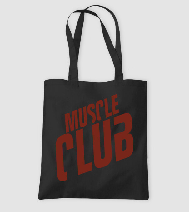 Muscle Club model negru pe tricou
