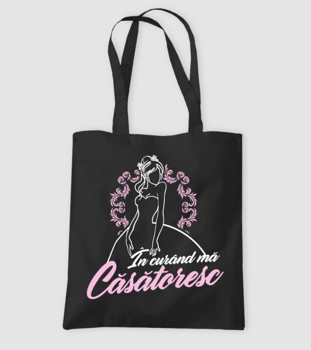 În curând mă căsătoresc model negru pe tricou