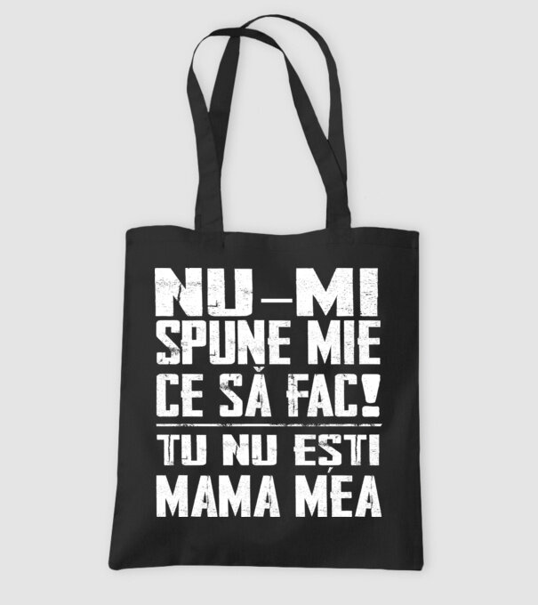 ne-mondd-meg-mit-csinaljak-ANYA-FEHER-RO model negru pe tricou