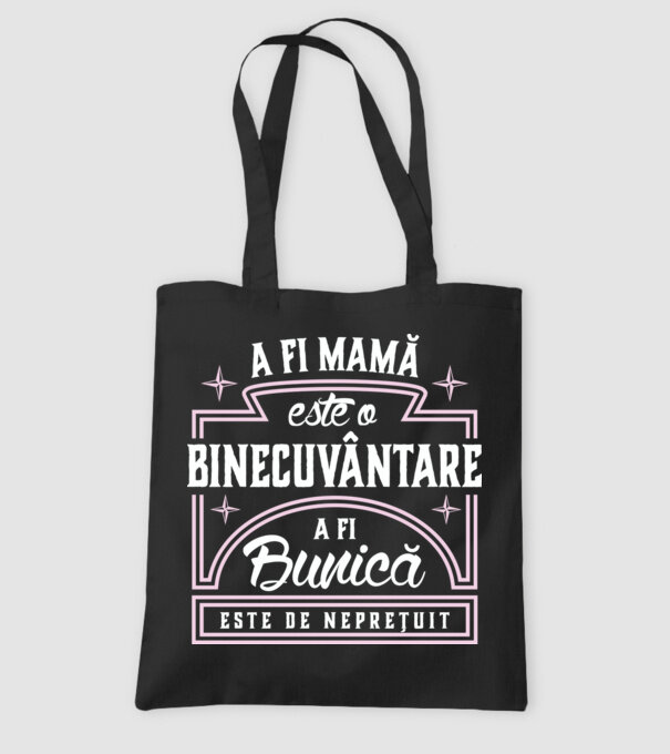 Neprețuit bunica model negru pe tricou