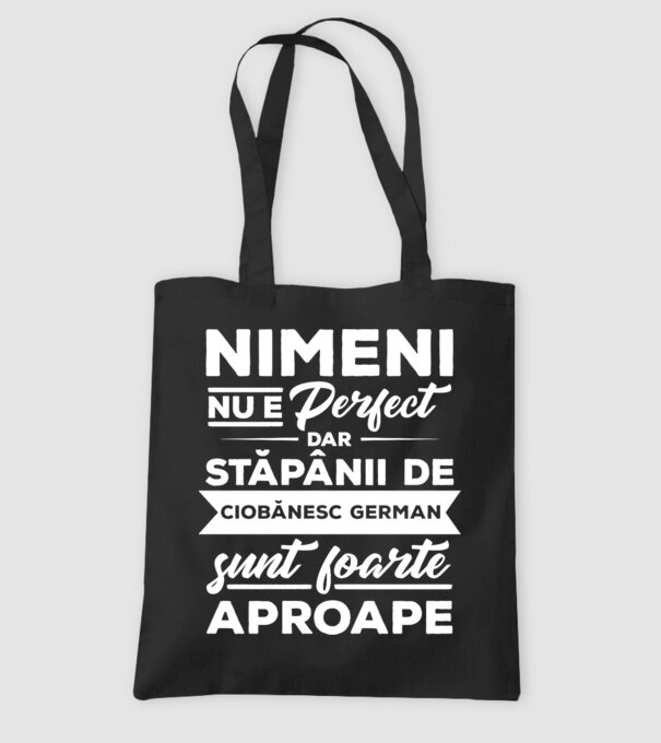 nimeni nu e perfect, dar stăpânii de ciobănesc german sunt foarte aproape model negru pe tricou