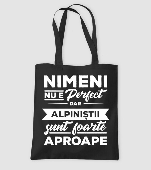 nimeni nu e perfect, dar alpiniștii sunt foarte aproape model negru pe tricou