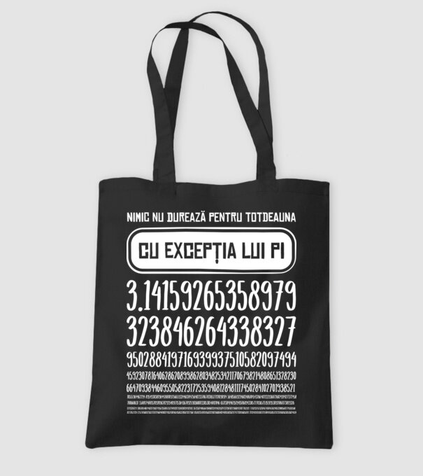 nimic nu durează pentru totdeauna, cu excepția lui pi model negru pe tricou