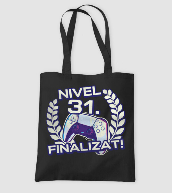 Nivel 31 finalizat! model negru pe tricou