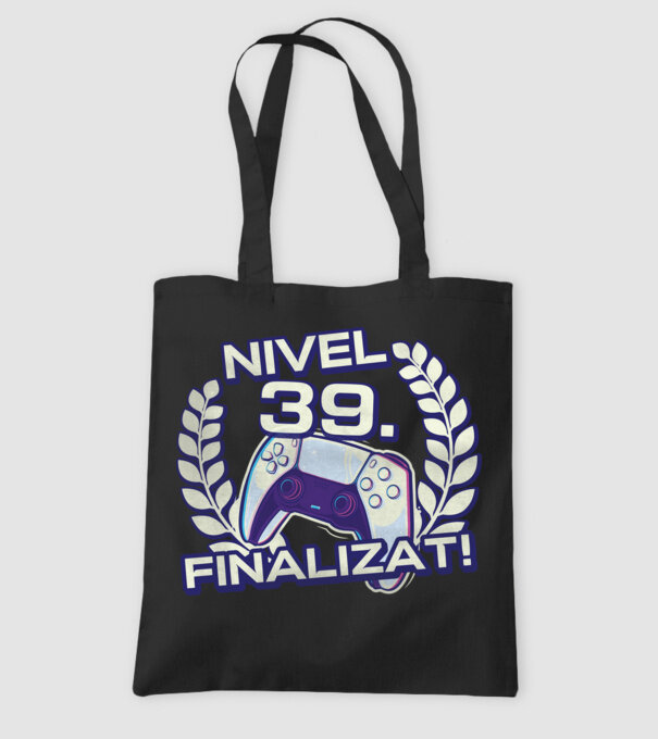 Nivel 39 finalizat! model negru pe tricou