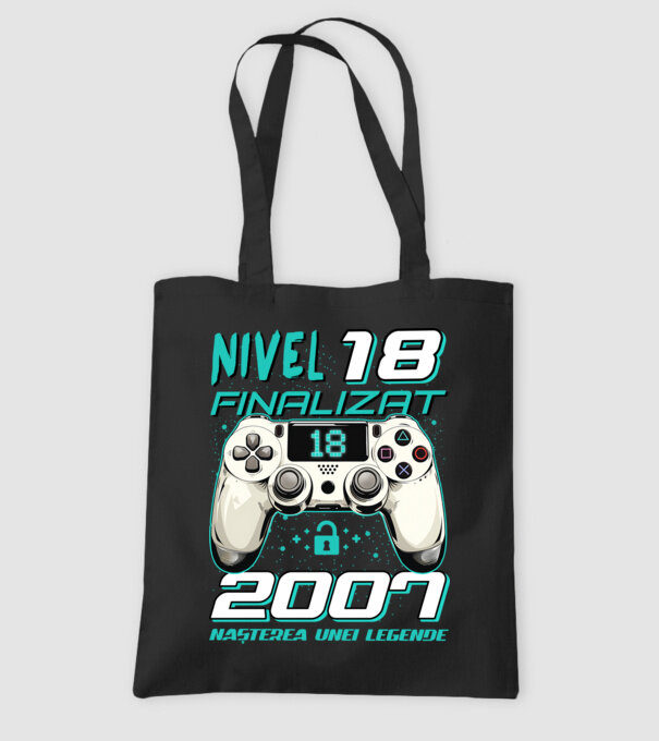 Nivel finalizat 18 2007 model negru pe tricou