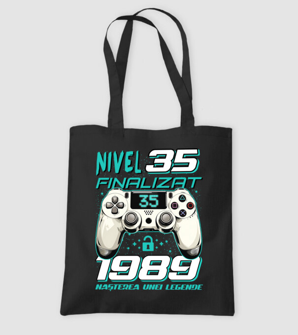 Nivel finalizat 35 1990 model negru pe tricou