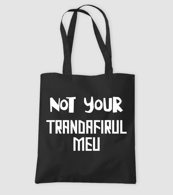 not your ... trandafirul meu model negru pe tricou