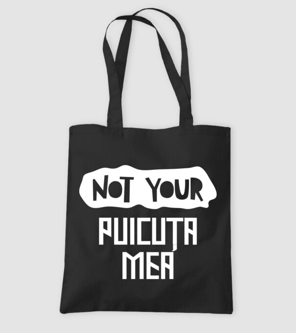 not your ... puicuța mea model negru pe tricou