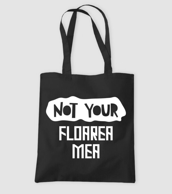 not your ... floarea mea model negru pe tricou