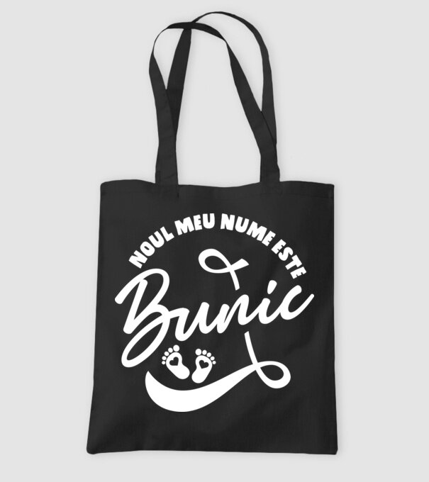Noul meu nume este Bunic model negru pe tricou