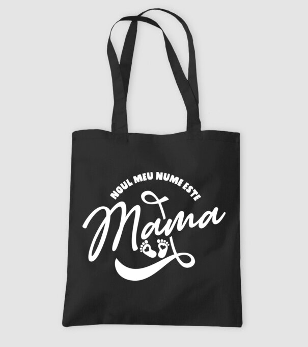 Noul meu nume este Mama model negru pe tricou