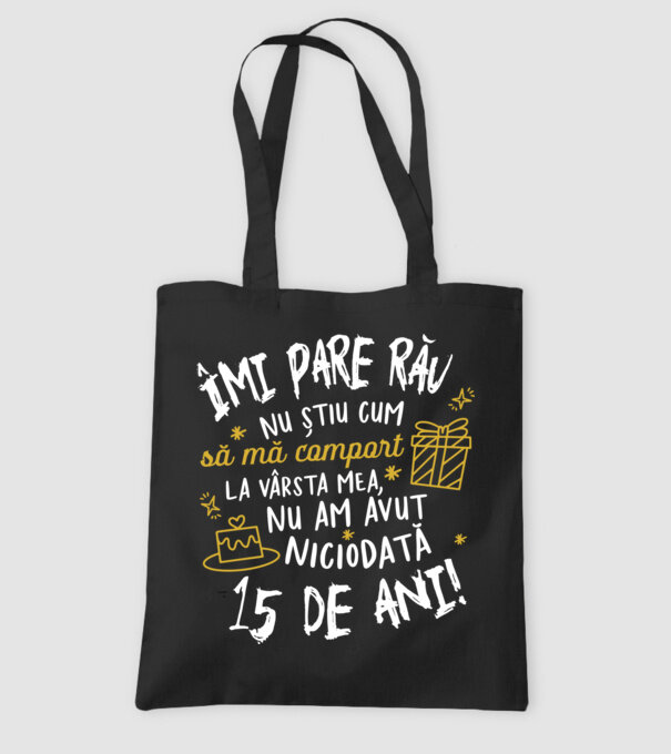 Nu am avut niciodată 15 de ani model negru pe tricou