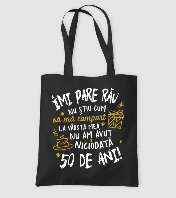 Nu am avut niciodată 50 de ani model negru pe tricou