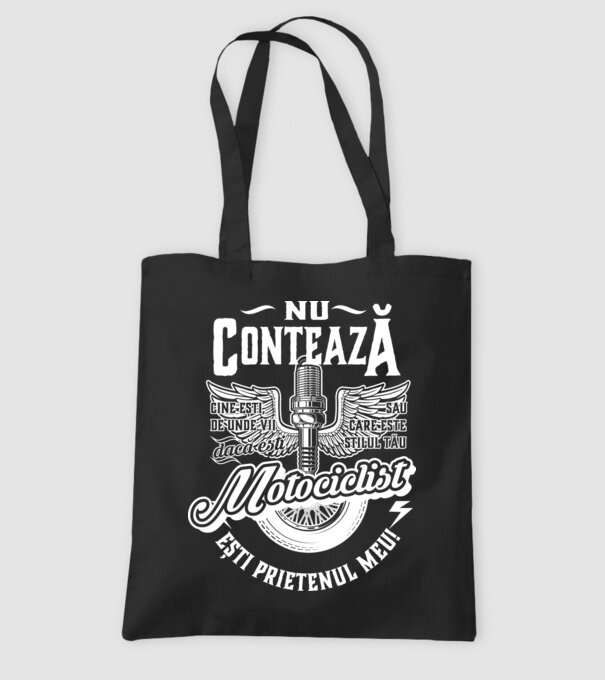 Nu contează cine ești, de unde vii sau care este stilul tău, dacă ești motociclist ești prietenul meu! model negru pe tricou