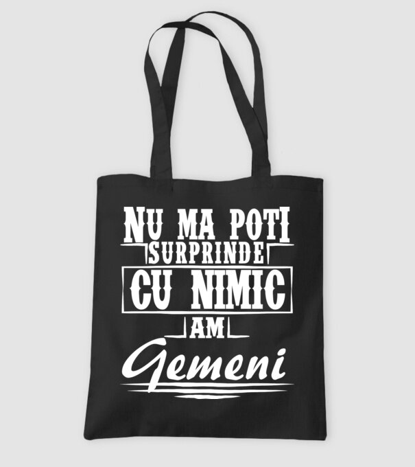 Nu mă poți surprinde cu nimic, am gemeni model negru pe tricou