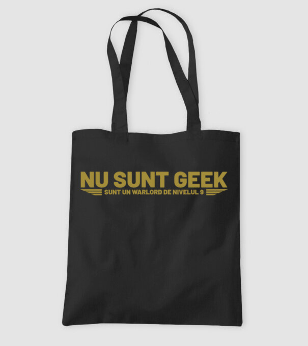 nu sunt geek, sunt un warlord de nivelul 9 model negru pe tricou