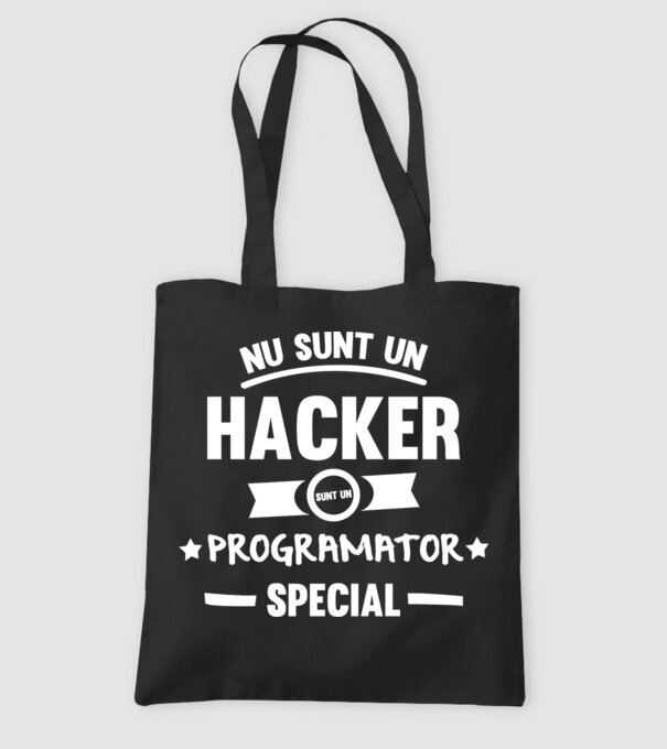 Nu sunt un hacker, sunt un programator special model negru pe tricou