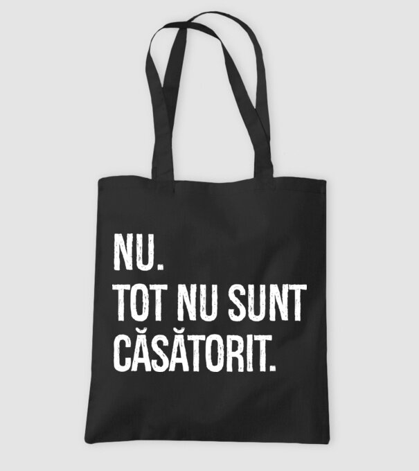 nu. tot nu sunt căsătorit. model negru pe tricou