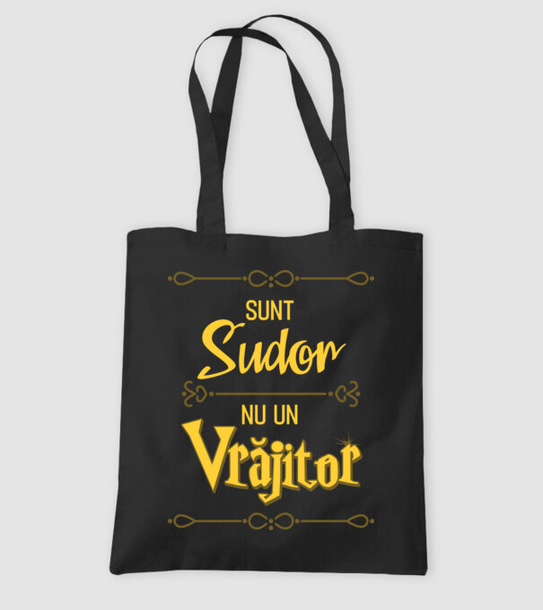Sunt sudor, nu un vrăjitor model negru pe tricou