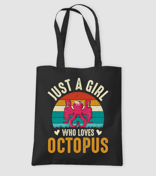 Octopus model negru pe tricou