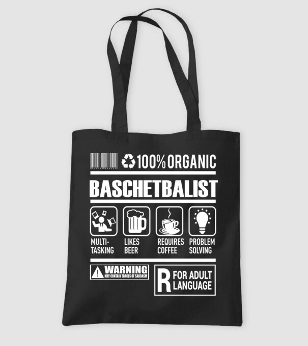 BASCHETBALIST model negru pe tricou