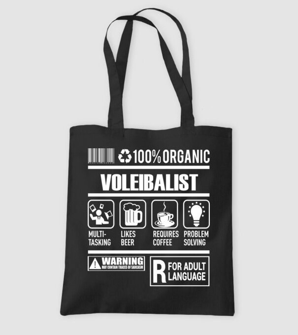VOLEIBALIST model negru pe tricou