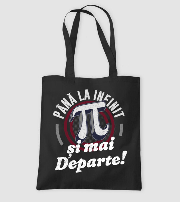 Până la infinit și mai departe! model negru pe tricou